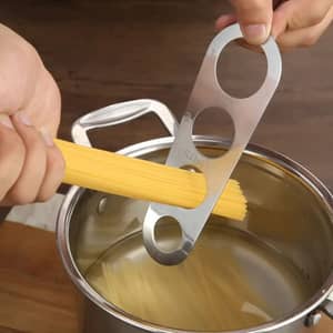2 Stück Spaghetti-Messgerät Aus Edelstahl – Portionskontrolle Für 1-4 Personen, Küchenhelfer