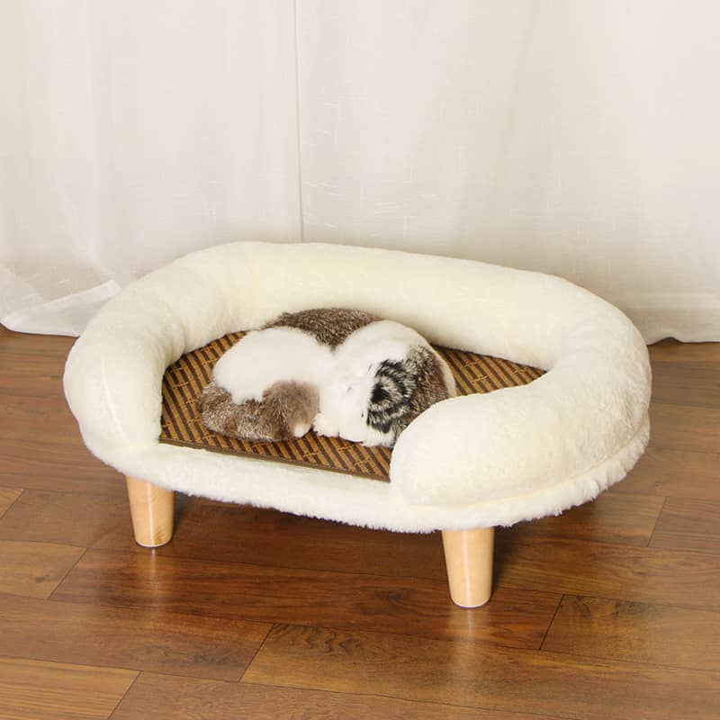 Hundebett Donut-Form – Flauschig, Waschbar, Rutschfest, Größe 90 Cm, Für Haustiere Bis 35 Kg