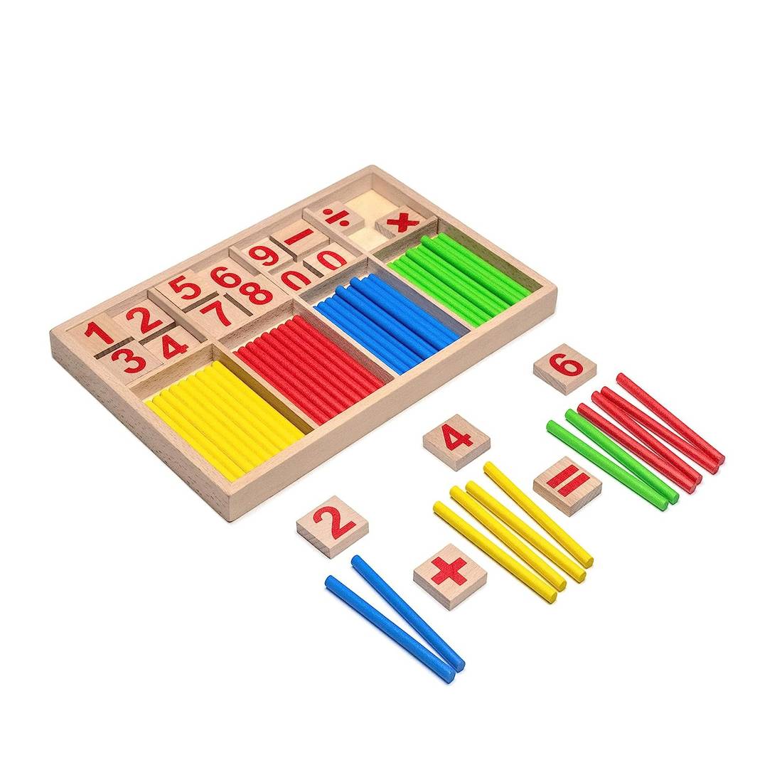 Montessori-Mathe, Lustige Pädagogische Mathe-Zähler Für Kinder Mit Clip