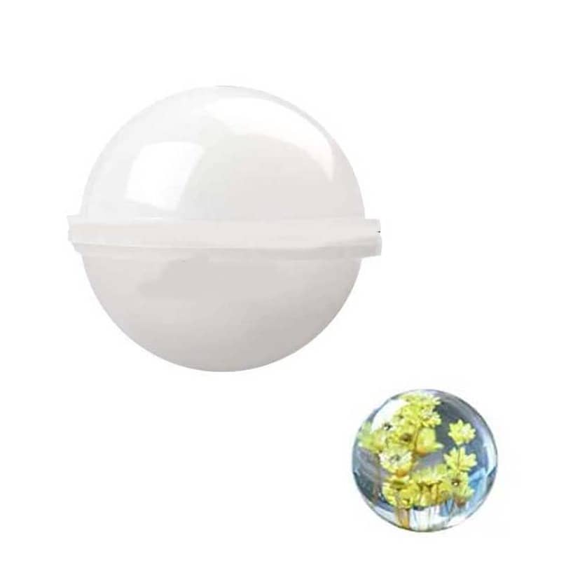 STOBOK Kugelform Aus Silikon Für DIY-Kristallharz-Kugeln – Transparent, Wiederverwendbar