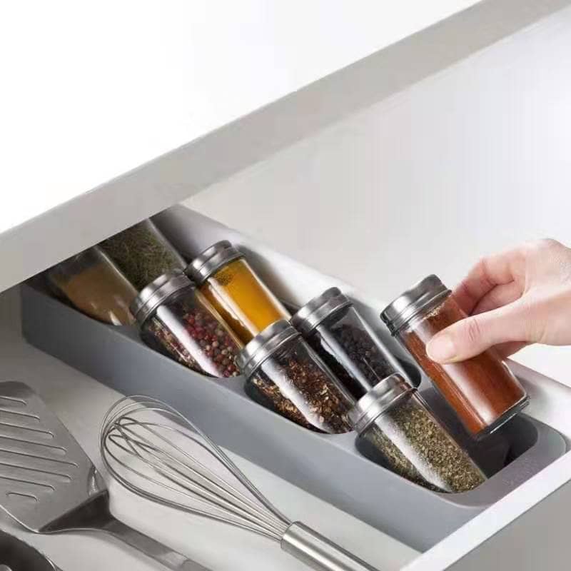 39.5x10cm Gewürz Schubladeneinsatz Kasten Organizer