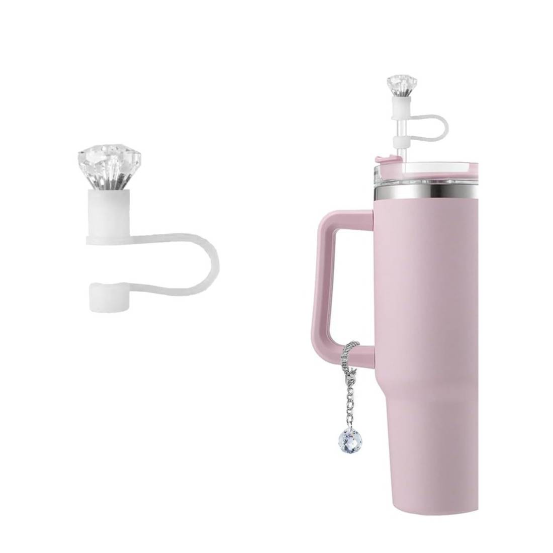 Stanley Strohhalm-Abdeckung Aus Silikon – 10 Mm, Rosa, Staubdicht, Für Wiederverwendbare Trinkhalme