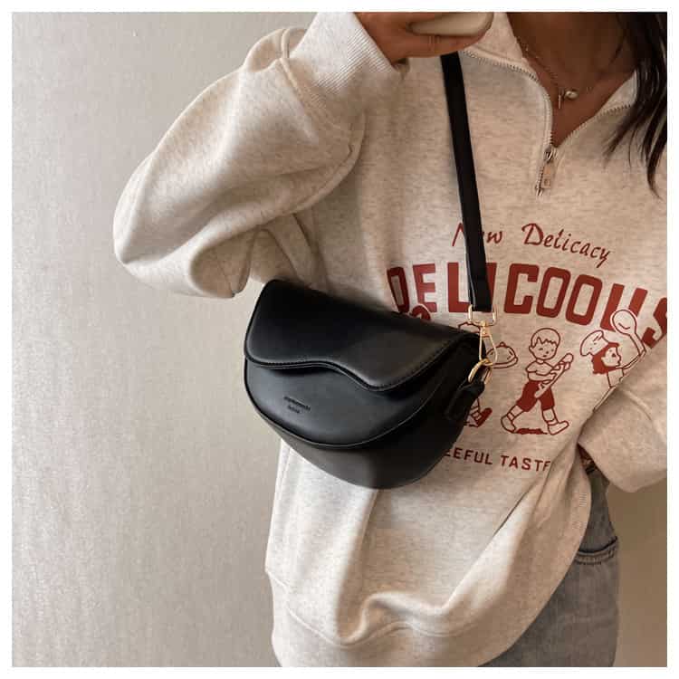 Shoulder Bag Tasche Klein Schwarz Leder Crossbody Bag Zara Tasche - Main Image