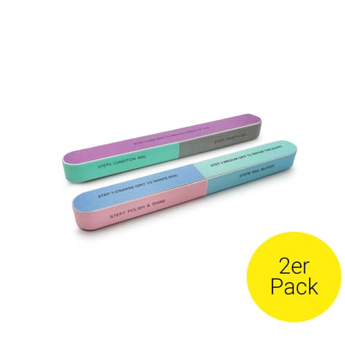 20 Bunte Nagelfeilen Doppelseitig – Für Maniküre Und Pediküre, Schonend Zu Haut Und Nägeln