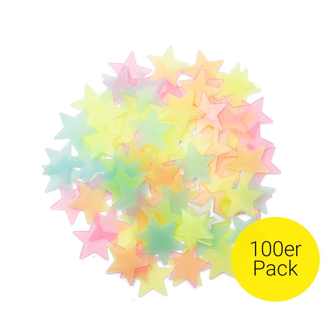 Leuchtsterne Aufkleber 596 Stück - Nachleuchtende Sterne Für Decke & Wände
