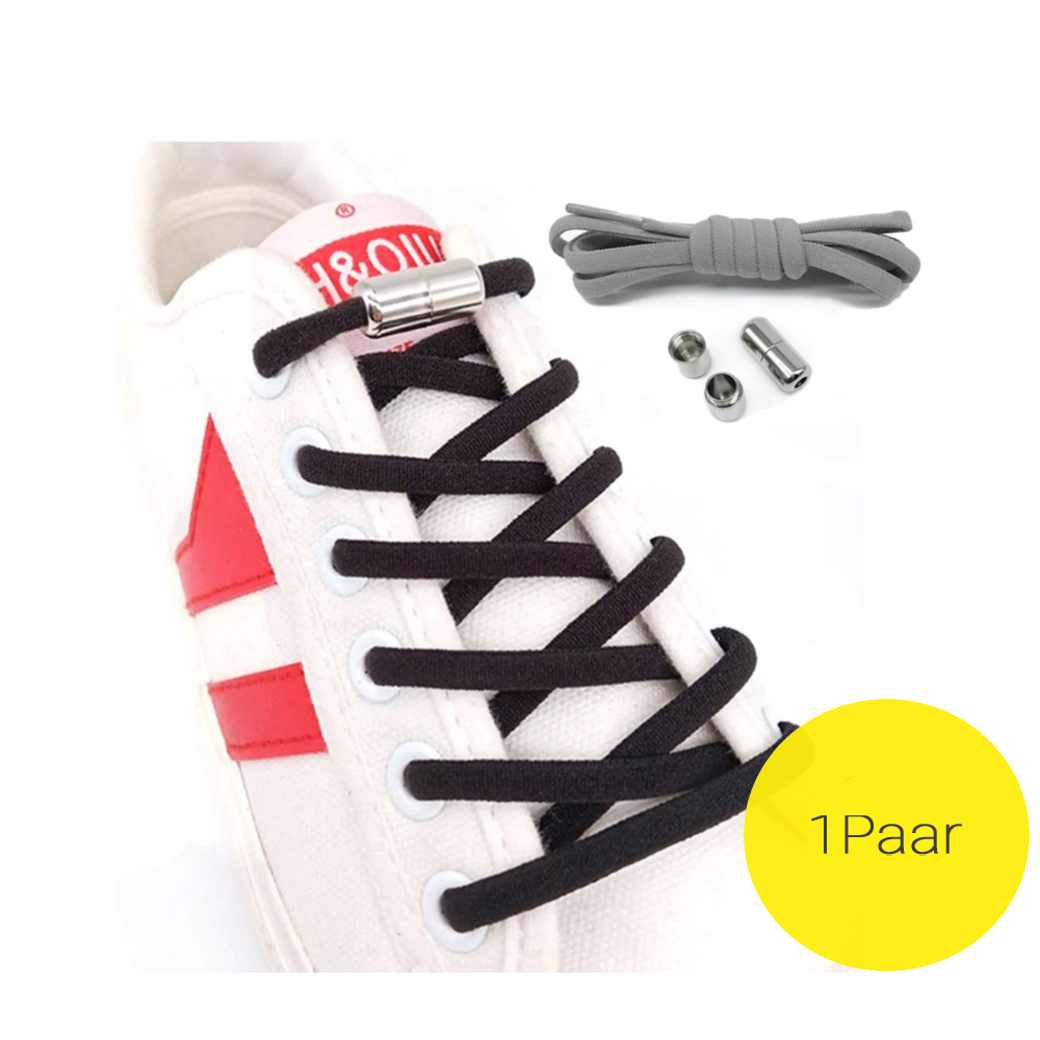 Paar) Elastische Schnürsenkel ohne Binden Verschluss