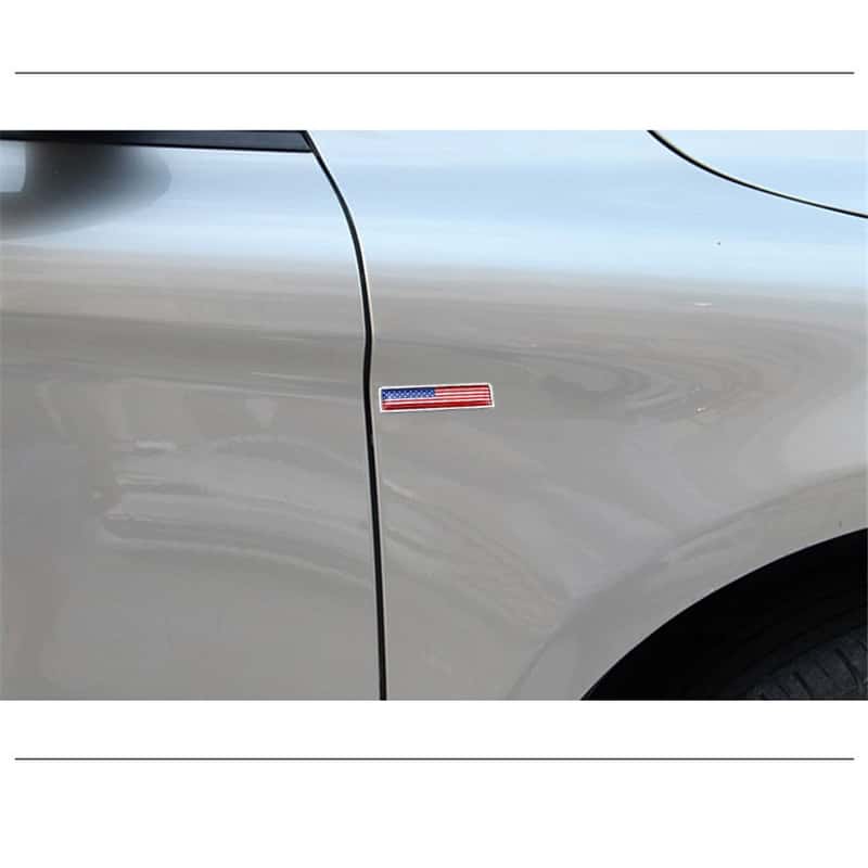 2er Set) Auto 3D Flagge Metall Emblem Italien
