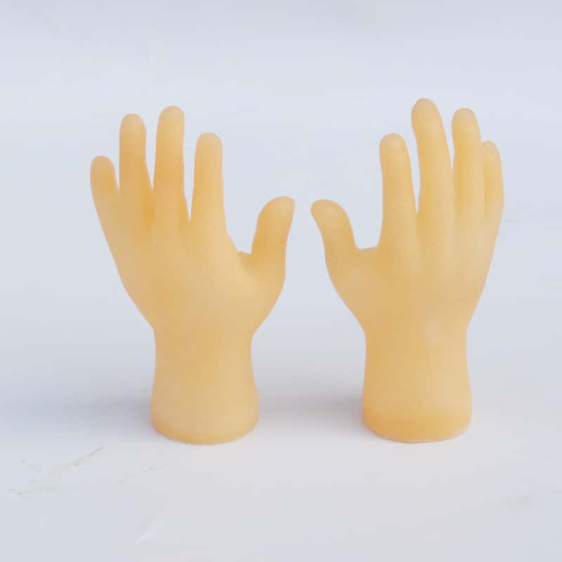 6pcs Mini Tiny Hands Lustige Kleine Hände Winzige Fingerhände Fingerpuppe