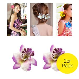 Lurrose Kamelien-Blumen-Haarnadeln – 4 Stück, Weiße Perlen-Haarstäbchen, Retro Haaraccessoire Für Hochzeit & Party