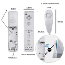 Nintendo Wii U / Wii Controller + Nunchuk - Weiss