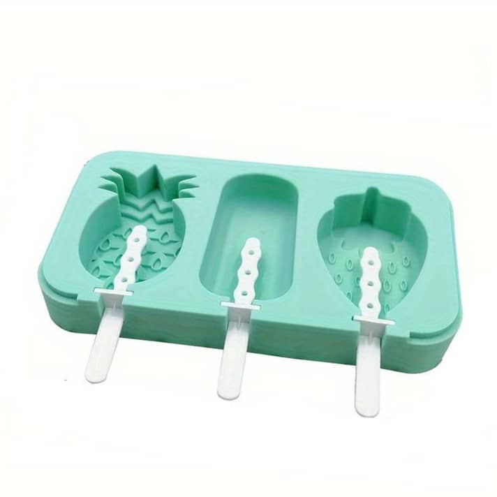 3-fach) Silikon Eis am Stiel Form DIY Glacé Ananas