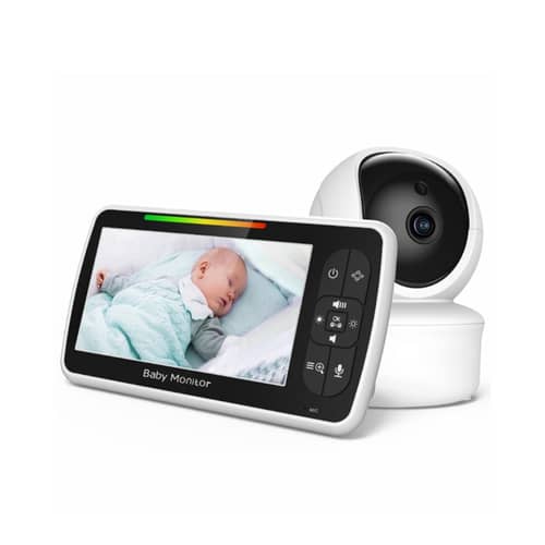 SEHMUA Camera Surveillance WiFi Exterieure sans Fil à Double Objectif, 360° PTZ Caméra
