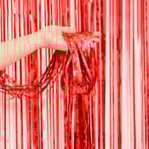 Tende A Lamelle Glitterate - 5 Pezzi Per Feste E Decorazioni Invernali - Foto 8