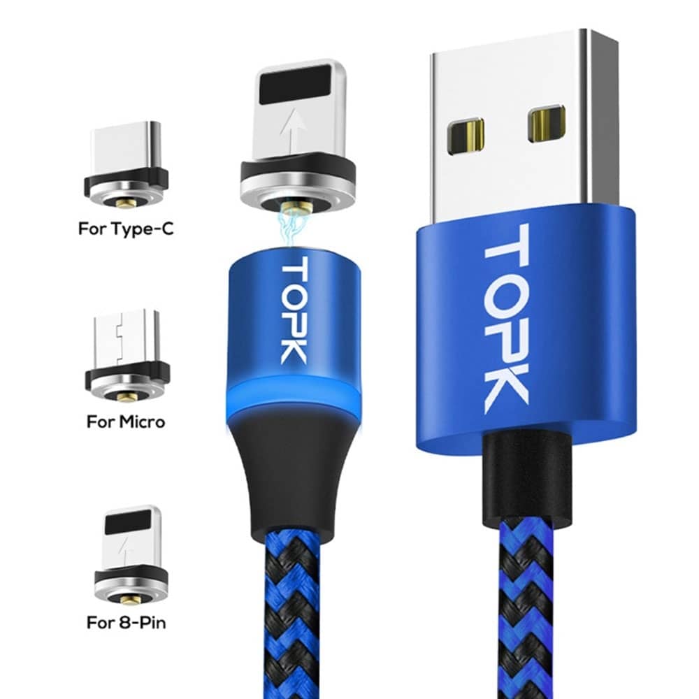 DIGITUS 3-in-1 Ladekabel Kurz (0,15m) – Lädt USB-C, Micro-USB & Lightning