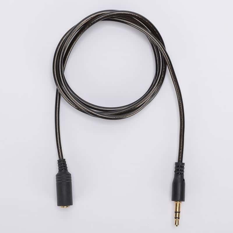 2m 4 pol Audio 3,5mm Klinken Verlängerungs Kabel für Apple iPhone iPad schwarz 