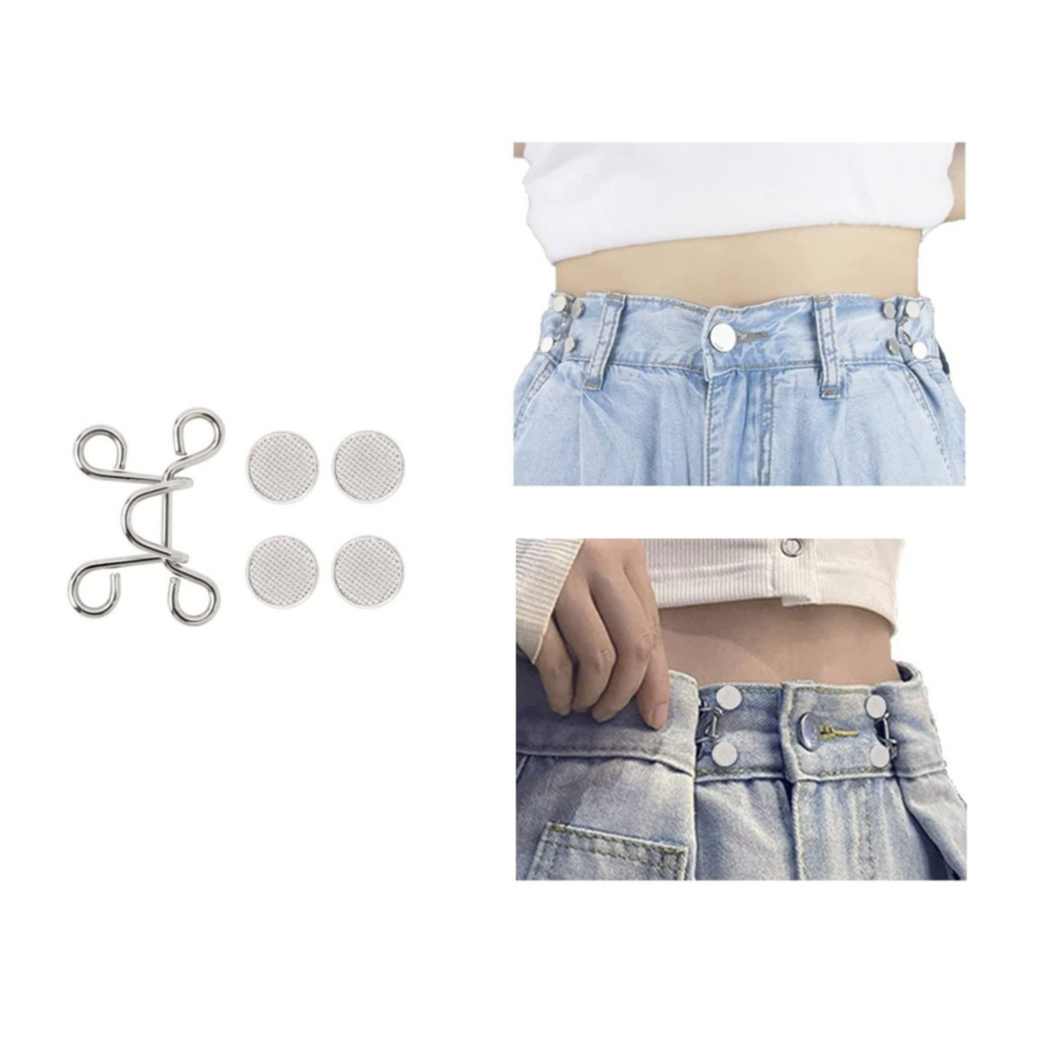 Taillenspanner Set 8 Stück - Verstellbare Hosen Clips Für Jeans, Röcke Und T-Shirts