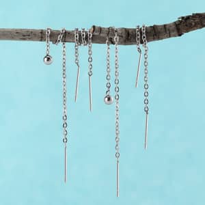 Orecchini Pendenti Liebeskind Berlin In Acciaio Inossidabile Con Ciondoli - 5,5 Cm - Regalo In Confezione Originale - 4