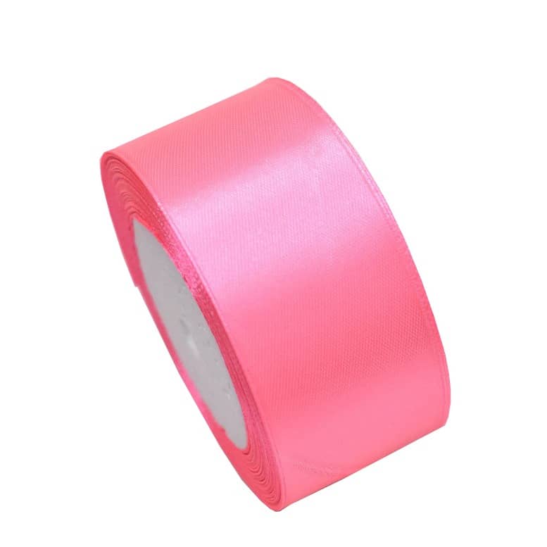 4cmx20m) Geschenkband Satin Deko Band Pink