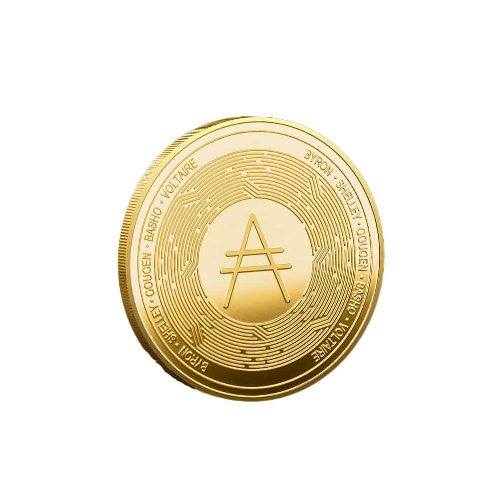 Ø 38mm) Cardano Coin Krypto Münze Souvenir Gold