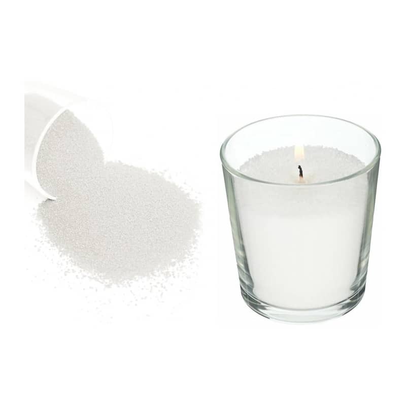 Kerzen Sand DIY Perlenkerze Wachs Granulat Weiss
