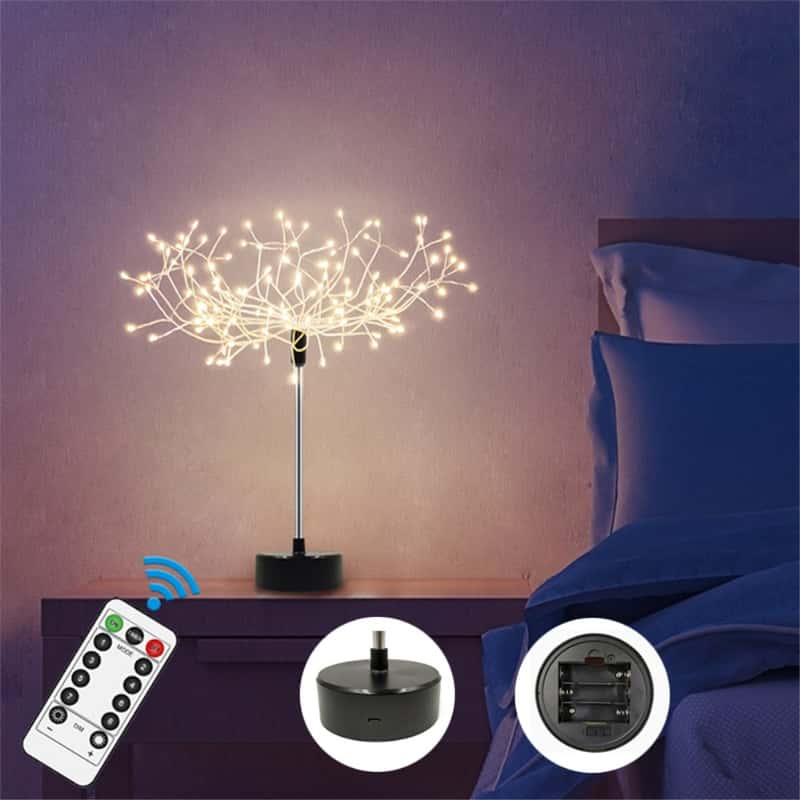 45cm) LED Deko Lampe Bonsai Baum 8 Modi Warmweiss