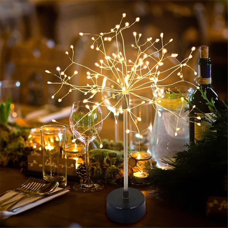 45cm) LED Deko Licht Party Lampe Bonsai Warmweiss
