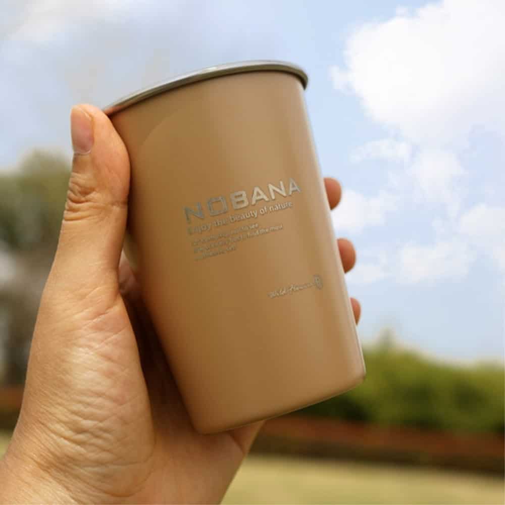 MUNGHOK 8 Edelstahlbecher 350ml - Stapelbare Metallbecher Für Camping & Party