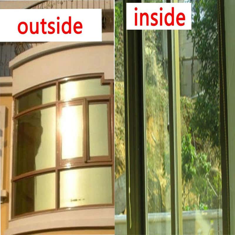 Solar verspiegelte Fenster Sichtschutz folie Wärme isolierung selbst  klebende Glasmalerei Vinyl folie blockiert Licht Fenster tönung folie -  AliExpress