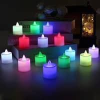 24er Set LED Teelichter Kerzen Stimmungsleuchte Bunt
