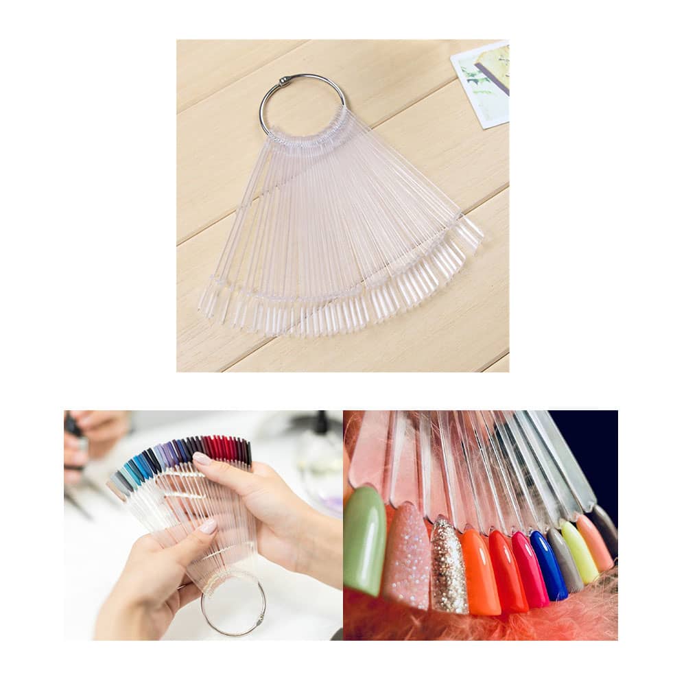 Nagelfarben Display Buch C10 – Mit Transparenten Nagelspitzen, Für Nagellack & UV-Gel