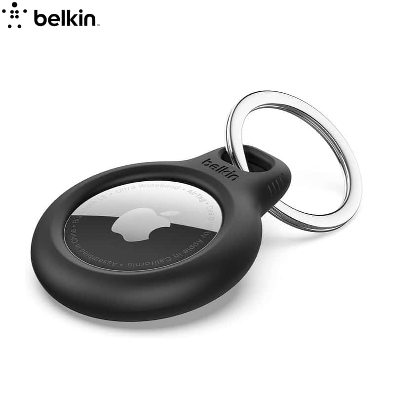 Schlüsselanhänger für Apple AirTag Hülle Case Koffer Anhänger Kunststoff  Schwarz
