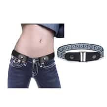 2er-Set Kindergürtel Mit Herz-Schnalle | Verstellbar Für Jeans & Hosen – Gelb & Blau