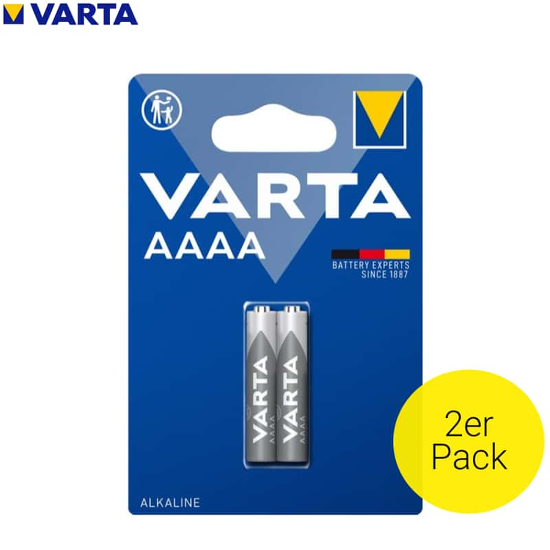 Varta 2er Pack 1.5 Volt LR61 Batterie Alkaline AAAA