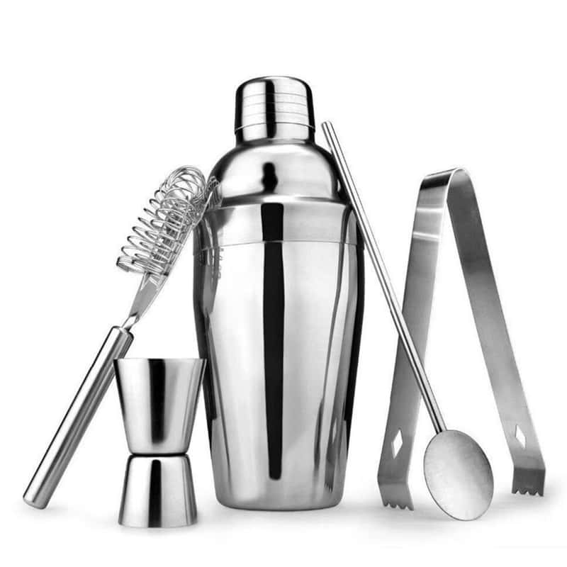 22-tlg Edelstahl Cocktail Shaker Set Bar Cocktail Shaker Mixer Zubehör DE F 