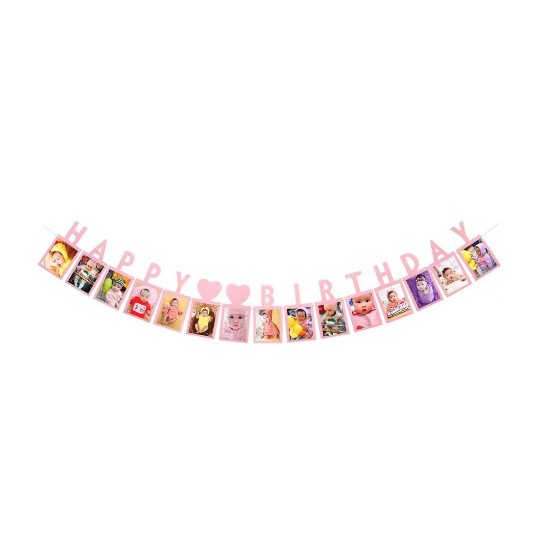 Jenich Geburtstag Deko Banner 'Happy 1th Birthday' In Rosa – Perfekt Für Den Ersten Mädchengeburtstag