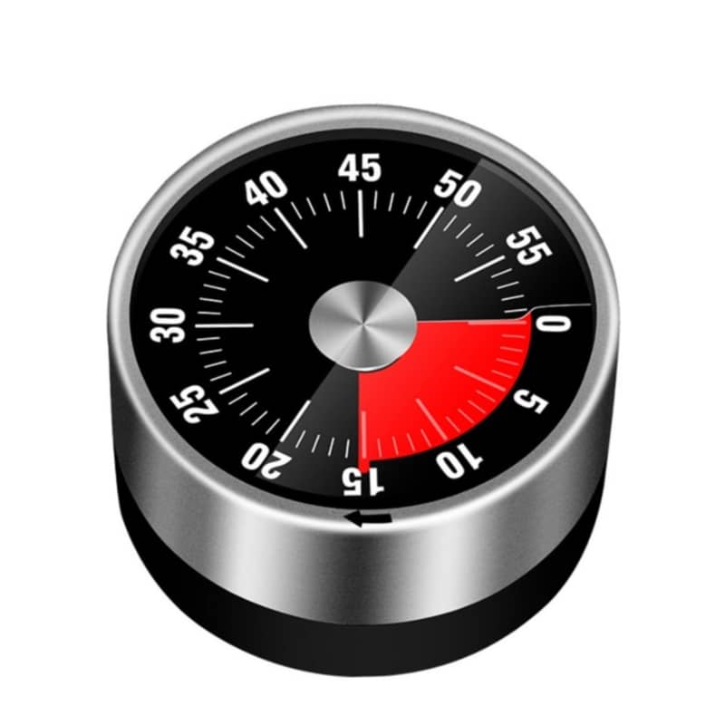 Ø60mm) Magnetischer Küchenwecker Timer Eieruhr Silber
