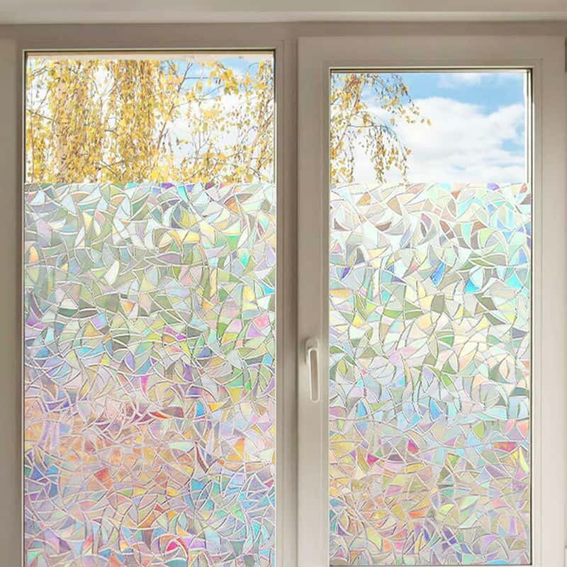 60x200cm 3D Fensterfolie Regenbogen Effekt Statisch