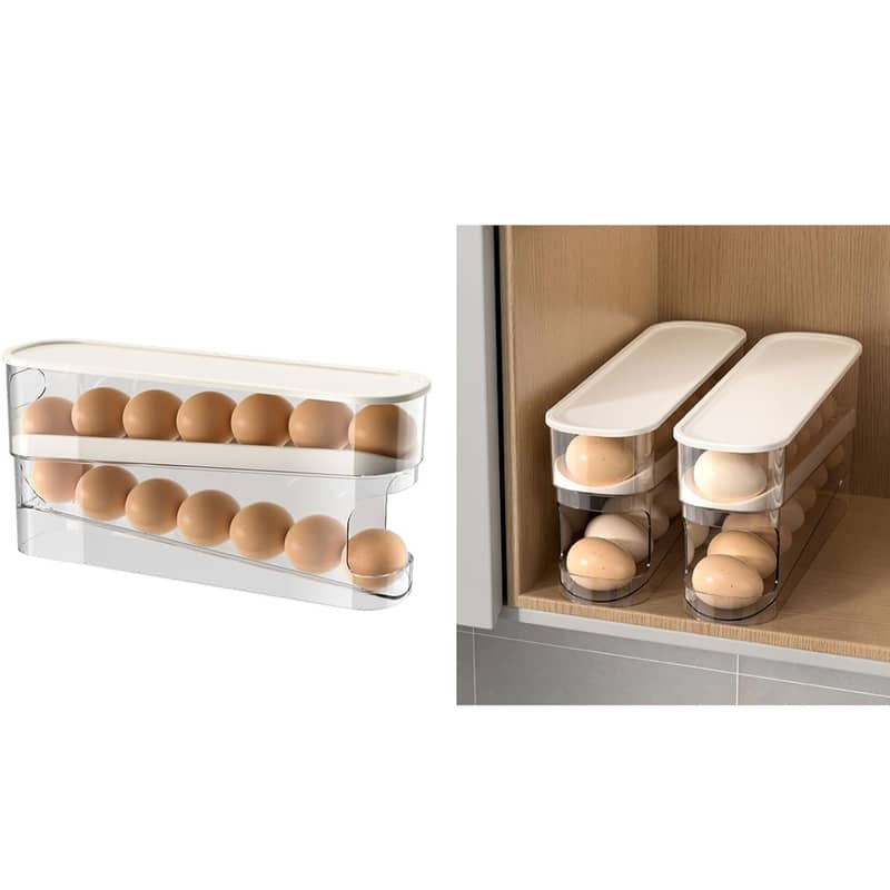12-fach Eier Aufbewahrungs Box Kühlschrank Organizer