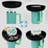(Ø20x4cm) Silikon Flaschen Snack Teller Süssigkeiten Schale mit Unterteilungen Accessoire für Stanley Cup Thermo Becher - Schwarz - Küche / Bar - Bild 1