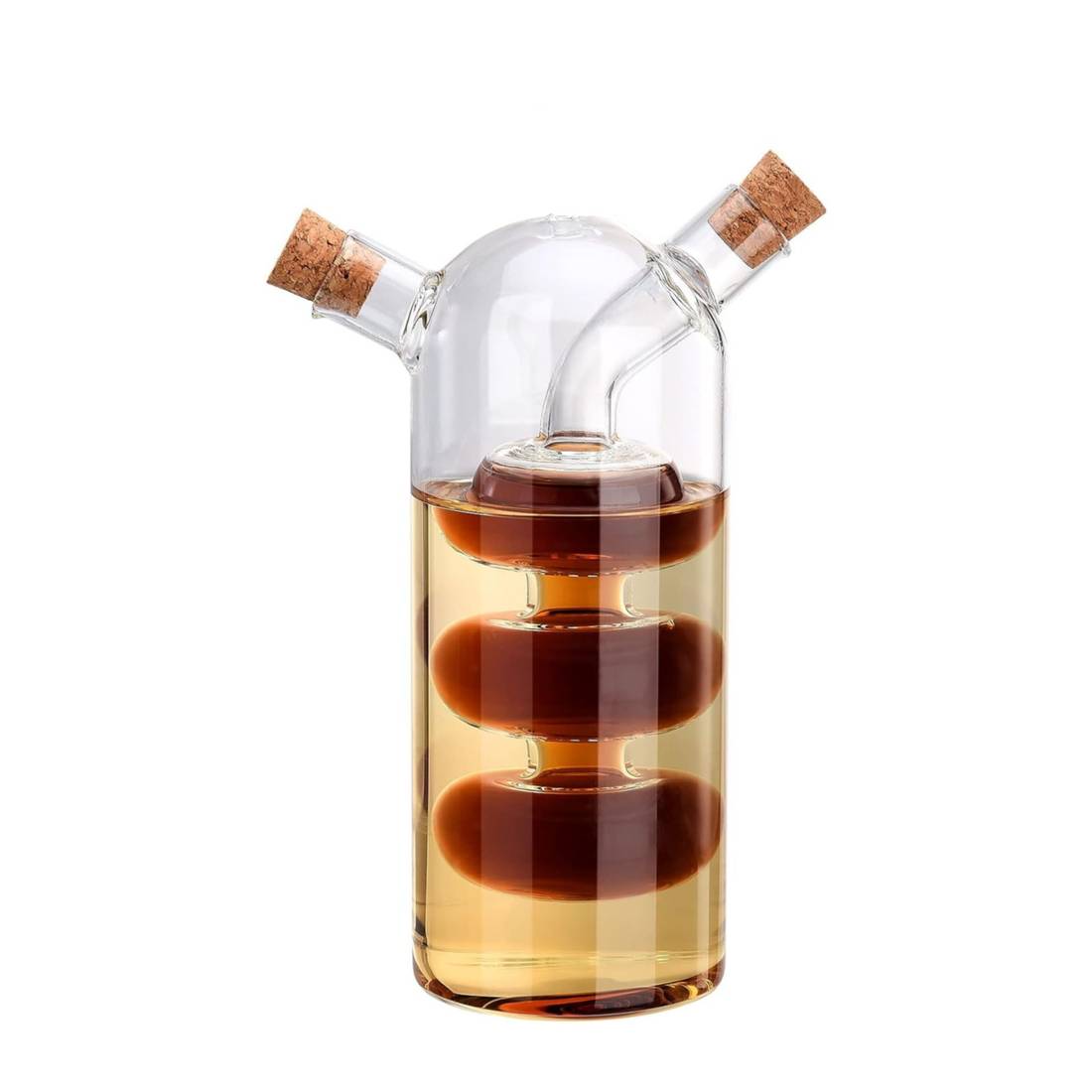 2 Bouteilles Huile D'Olive 500 Ml | En Verre Avec Bec Verseur | Étiquettes Étanches | Pour Cuisine