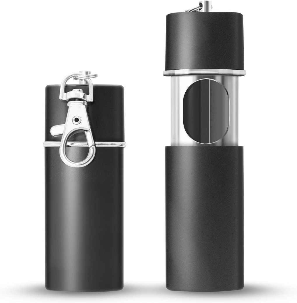Tragbarer Aschenbecher Mit Karabiner - Geruchsdicht & Feuerfest Für Unterwegs