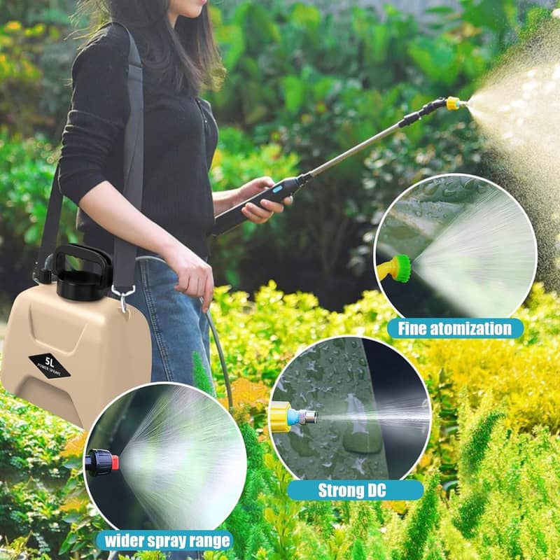 5L) Elektrische USB Garten Spritze Drucksprüher