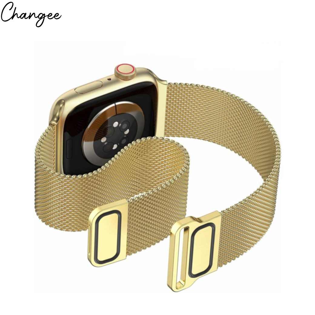 Smart Watches Milanese Loop Straps For Apple Watch Series 38mm Buy Apple  Watch SE GPS, 40-mm Starlight Aluminium Case With Gold