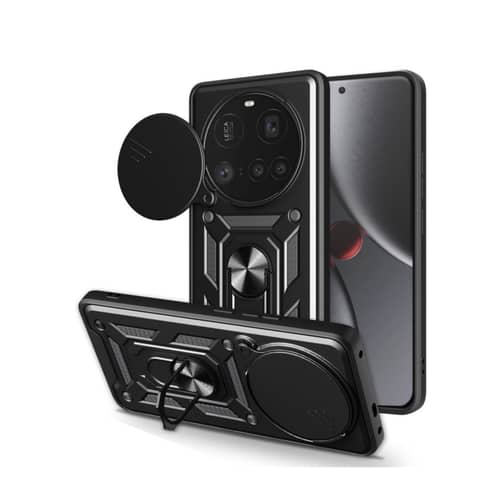 Schutzhülle Mit Ständer Für Xiaomi 15 Ultra – Metall-Objektivschutz, Stoßfest & Kratzsicher