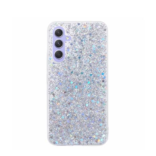 IPhone 6/6s Glitzer Schneekugel Handyhülle – Transparent, Mit Flüssigem Sternenstaub, Silberner Bumper