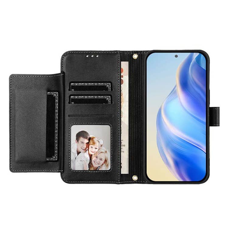 32nd PU Leder Hülle Für Huawei Y6 (2018) – Mit Kartenfächern & Magnetverschluss, Schwarz