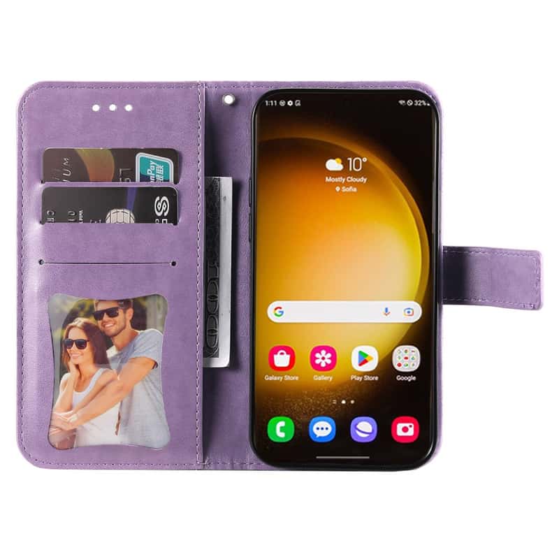 Samsung Galaxy S24 Ultra Wallet Schutzhülle mit Magnetverschluss