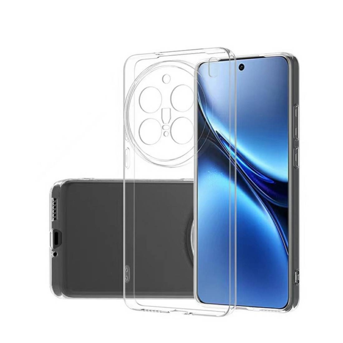 EASSGU Handyhülle Für Vivo X200 Pro – Business-Design Mit PU-Leder-Rückseite, Weiß, Anti-Rutsch & Sturzschutz