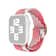 Apple Watch (42/41/40/38 mm) Elastisches Nylon Gummi Armband mit Schnalle (Gelenkumfang: 150-240mm) - Weiss / Pink
