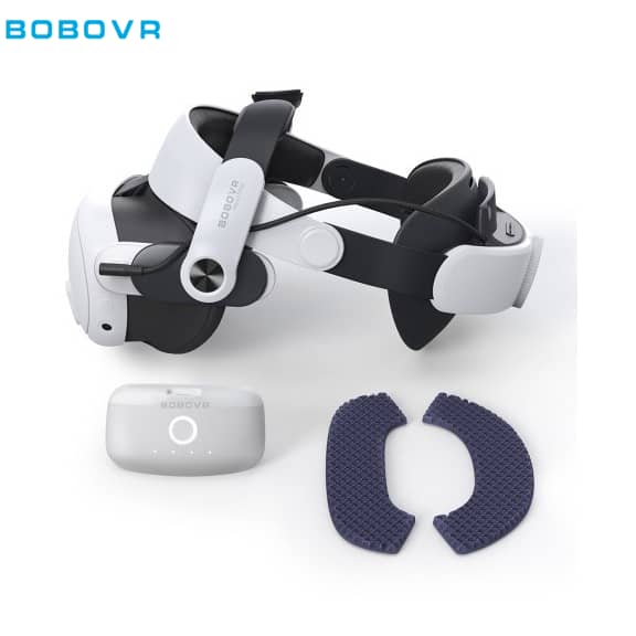 BOBOVR - M3 Pro Meta Quest 3 / 3S Kopfband + Akku Weiss